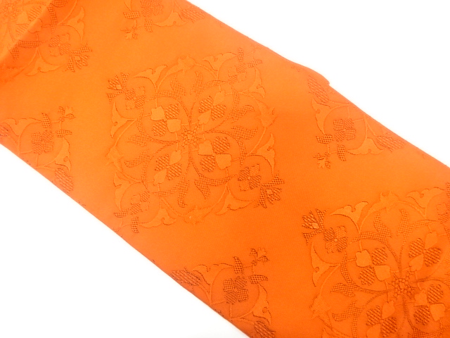 綴れ　華紋織り出し　名古屋帯